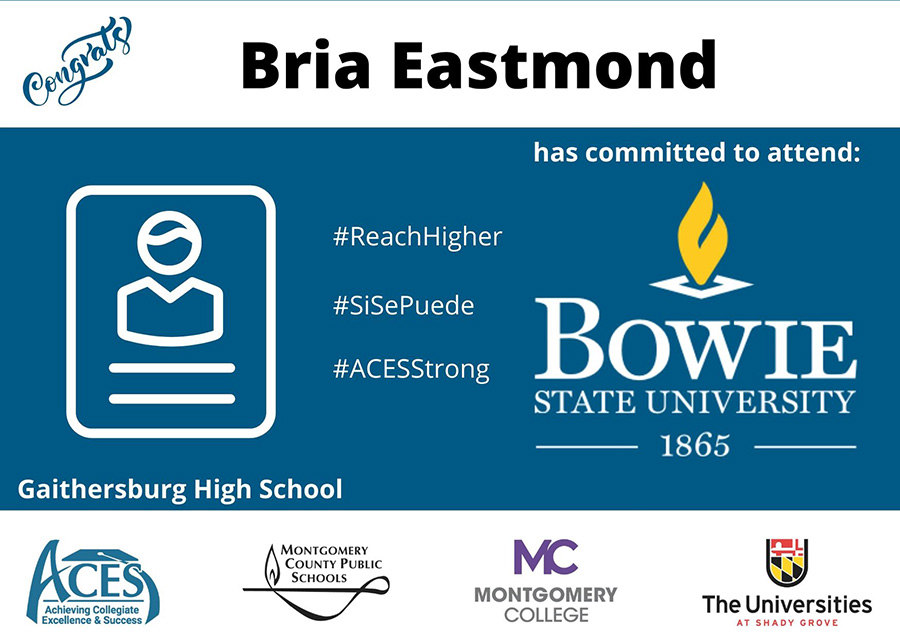 Bria Eastmond Graduate Profile