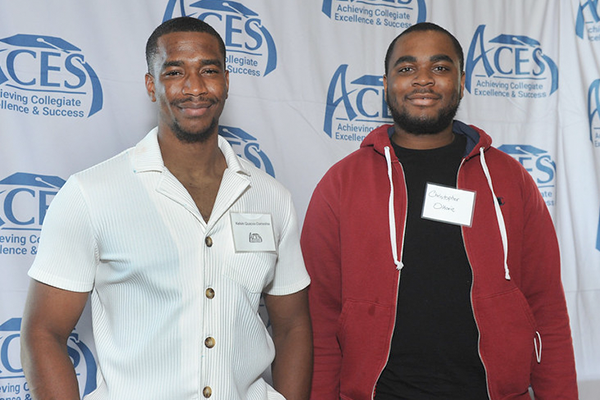 ACES Student Chris Okorie And Kelvin At An ACES Graduation Celebration